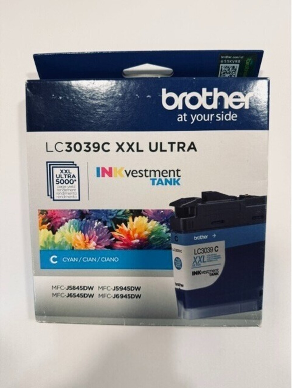 Brother Genuine LC3039C Cyan XXL Ultra High Yield Ink Cartridge INKvestment Tank